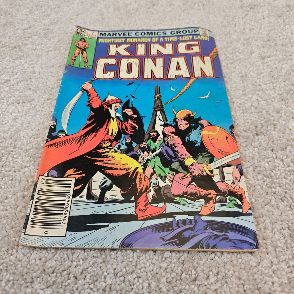 Marvel King Conan Comic‎ Book Multicolor Issue 7 Sept 1981 Bronze Age Fantasy